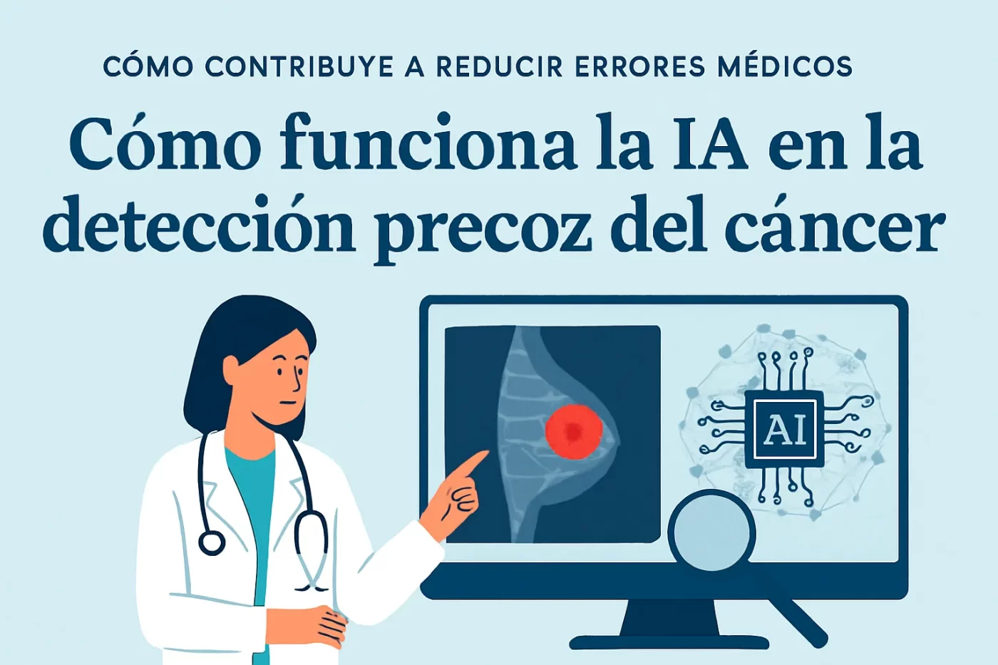 cómo contribuye a reducir errores médicos Cómo funciona la IA en la detección precoz del cáncer