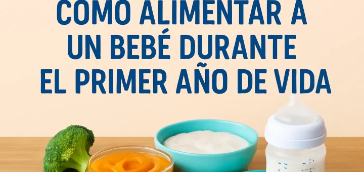 nutrientes esenciales para tratar Cómo alimentar a un bebé durante el primer año de vida