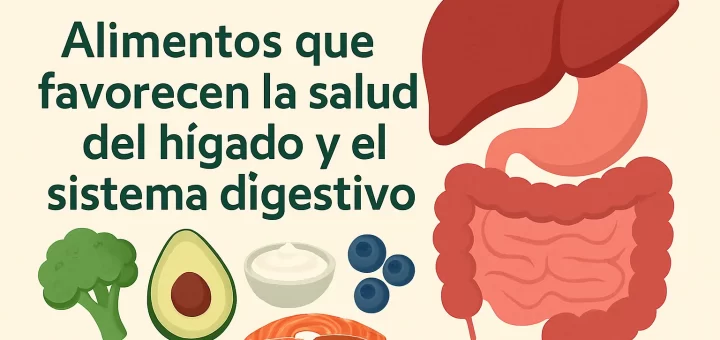 Alimentos que favorecen la salud del hígado y el sistema digestivo