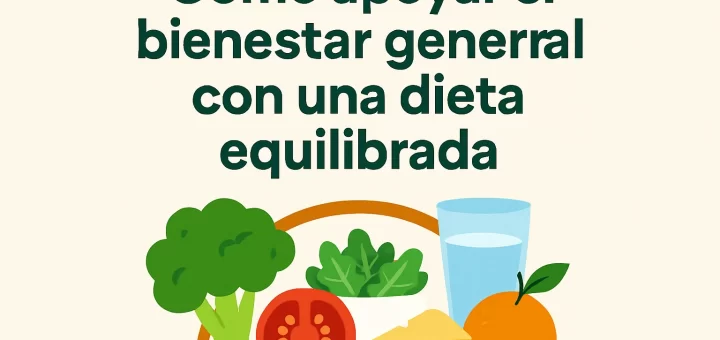 Cómo apoyar el bienestar general con una dieta equilibrada