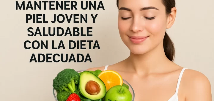 Cómo mantener una piel joven y saludable con la dieta adecuada