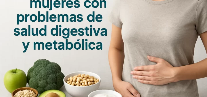 Dieta para mujeres con problemas de salud digestiva y metabólica