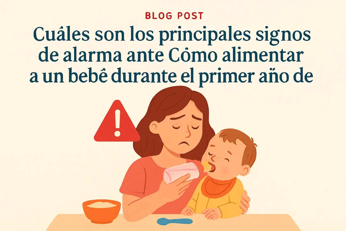 cuáles son los principales signos de alarma ante Cómo alimentar a un bebé durante el primer año de vida