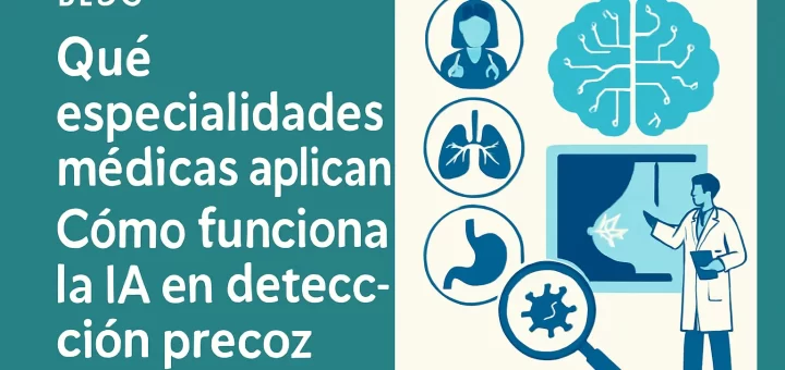 qué especialidades médicas aplican Cómo funciona la IA en la detección precoz del cáncer