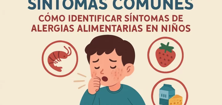 síntomas comunes de Cómo identificar síntomas de alergias alimentarias en niños