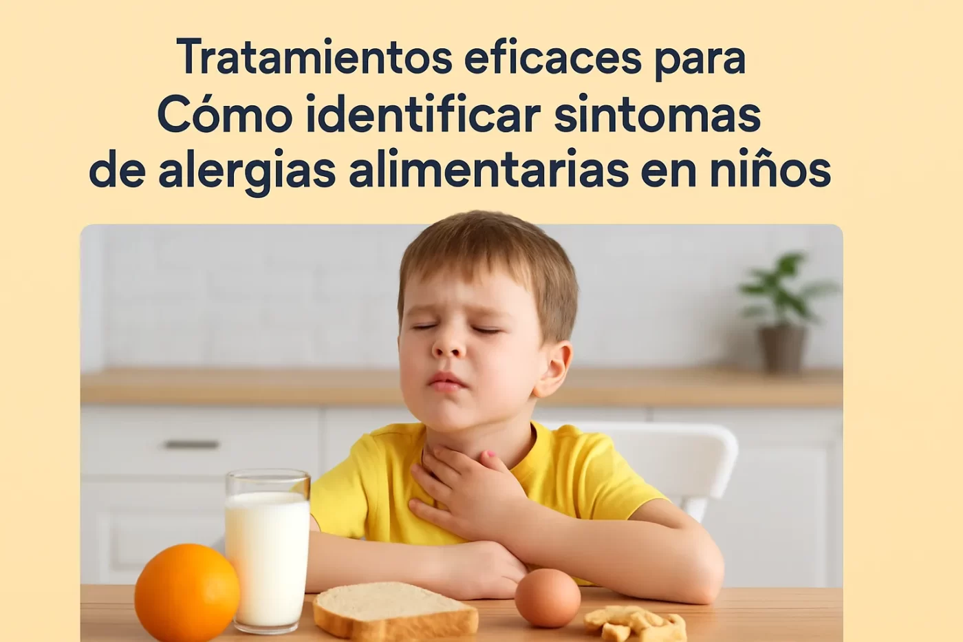 tratamientos eficaces para Cómo identificar síntomas de alergias alimentarias en niños