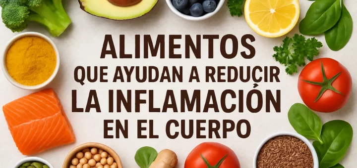 Alimentos que ayudan a reducir la inflamación en el cuerpo