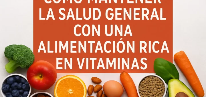 Cómo mantener la salud general con una alimentación rica en vitaminas