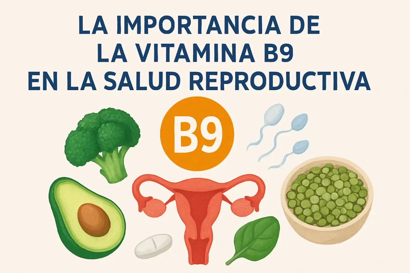 La importancia de la vitamina B9 en la salud reproductiva