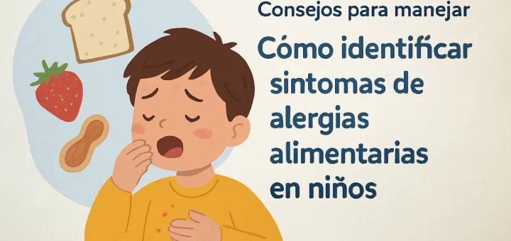 consejos para manejar Cómo identificar síntomas de alergias alimentarias en niños