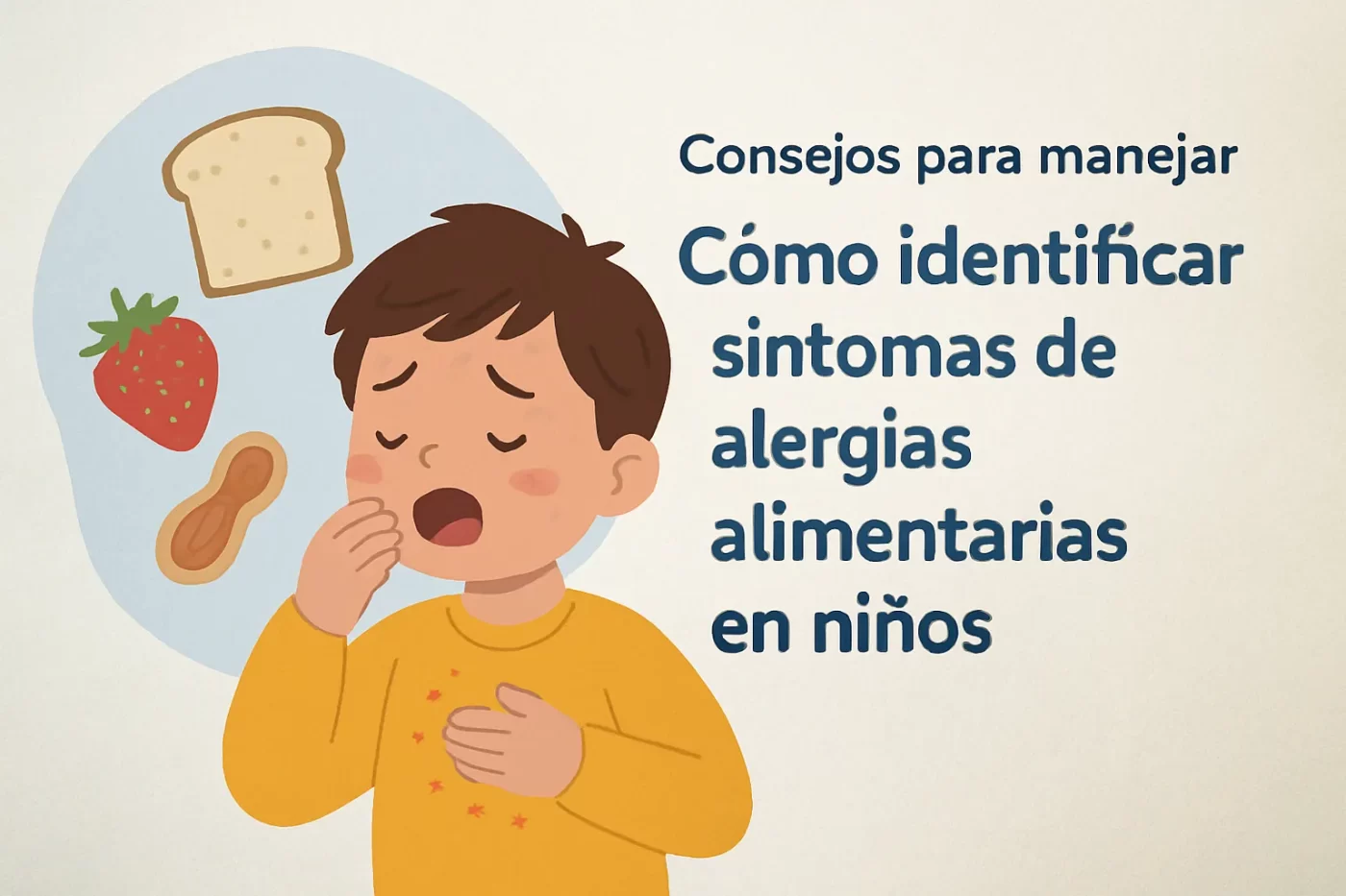 consejos para manejar Cómo identificar síntomas de alergias alimentarias en niños
