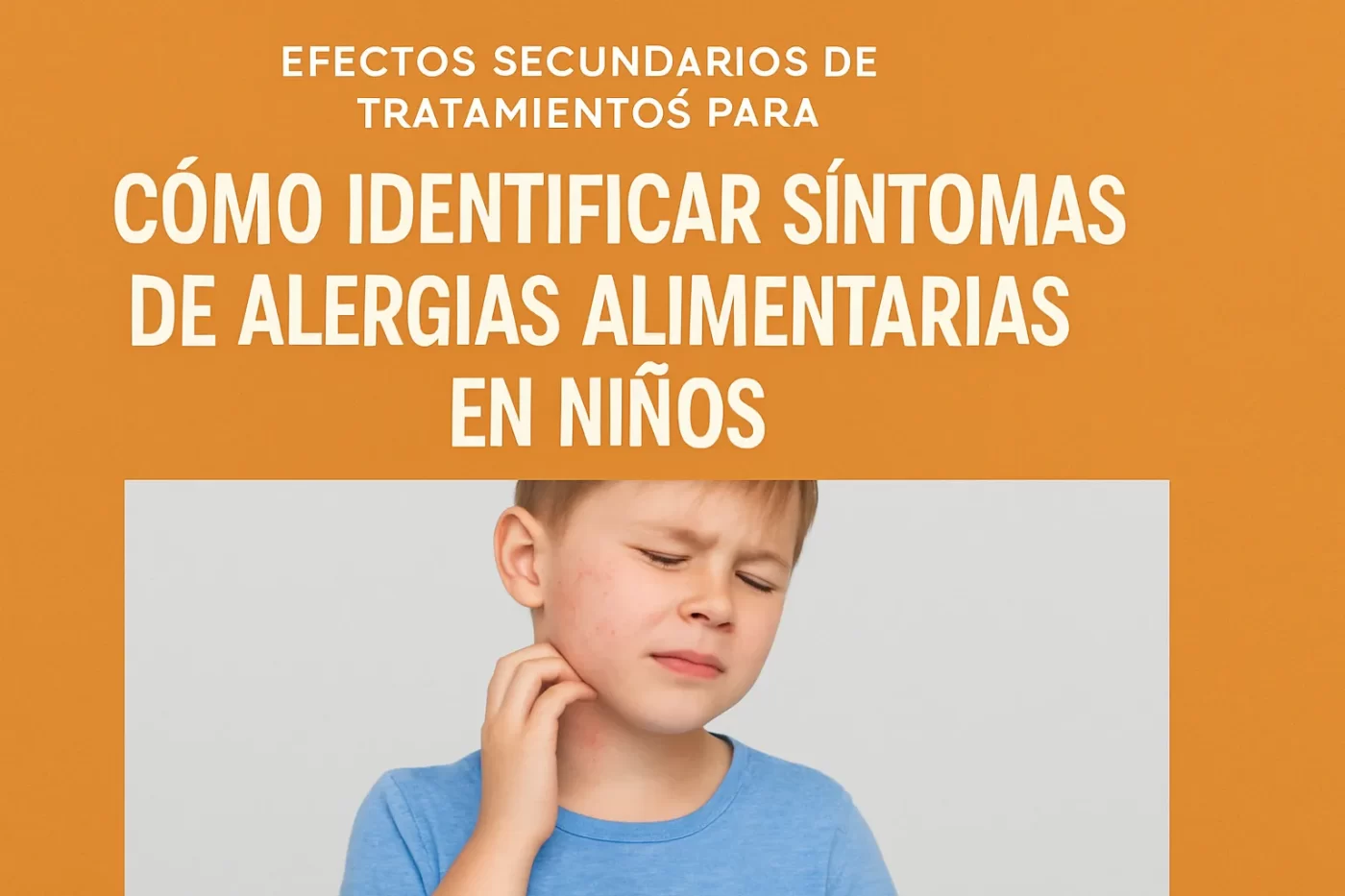 efectos secundarios de tratamientos para Cómo identificar síntomas de alergias alimentarias en niños