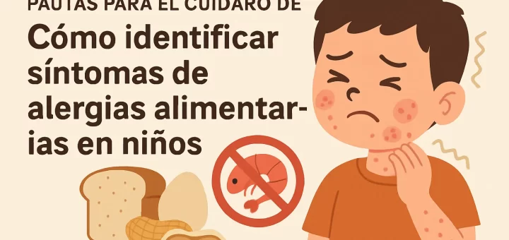 pautas para el cuidado de Cómo identificar síntomas de alergias alimentarias en niños