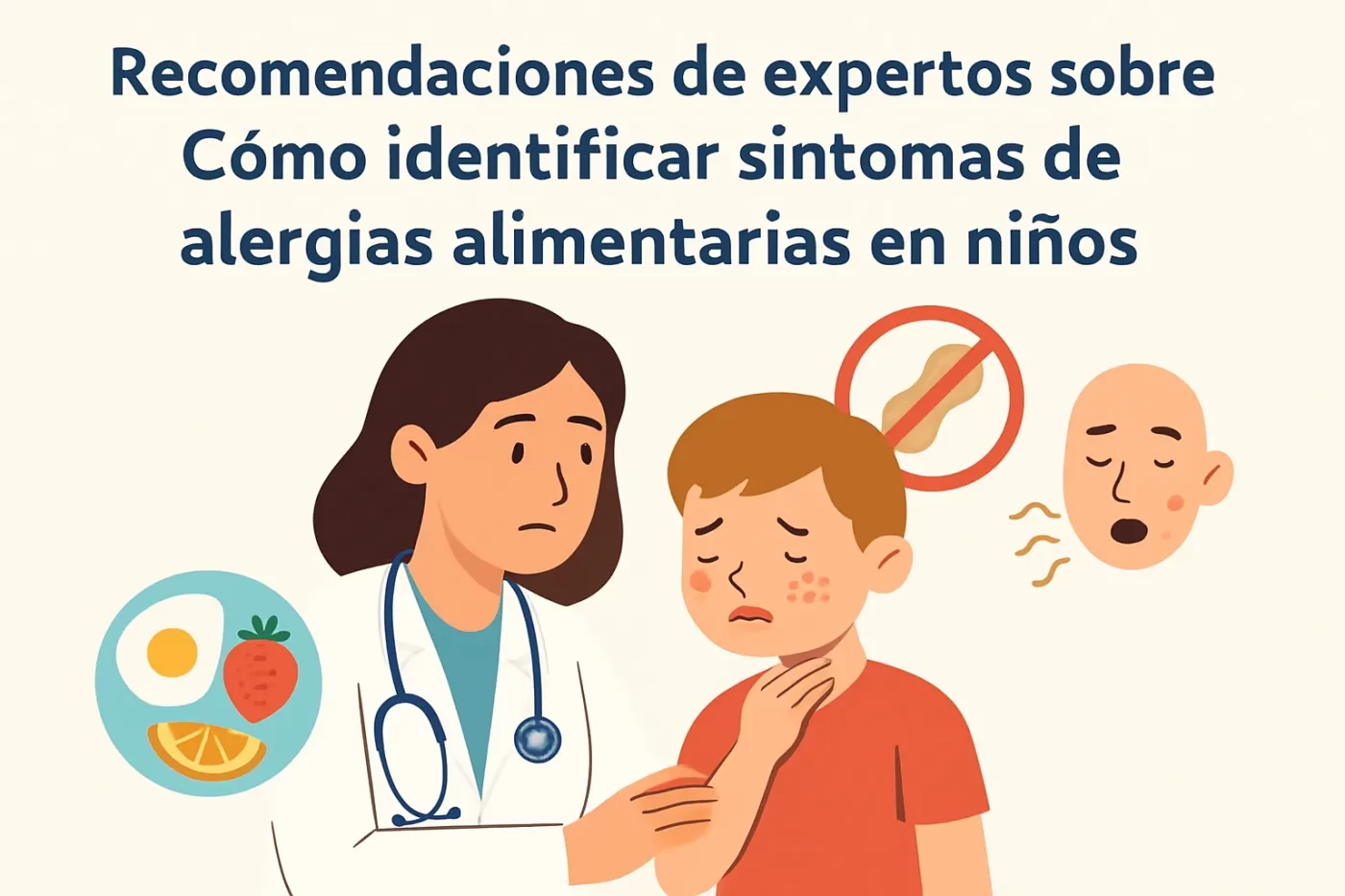 recomendaciones de expertos sobre Cómo identificar síntomas de alergias alimentarias en niños