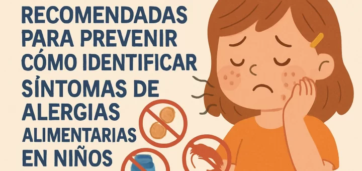 actividades recomendadas para prevenir Cómo identificar síntomas de alergias alimentarias en niños