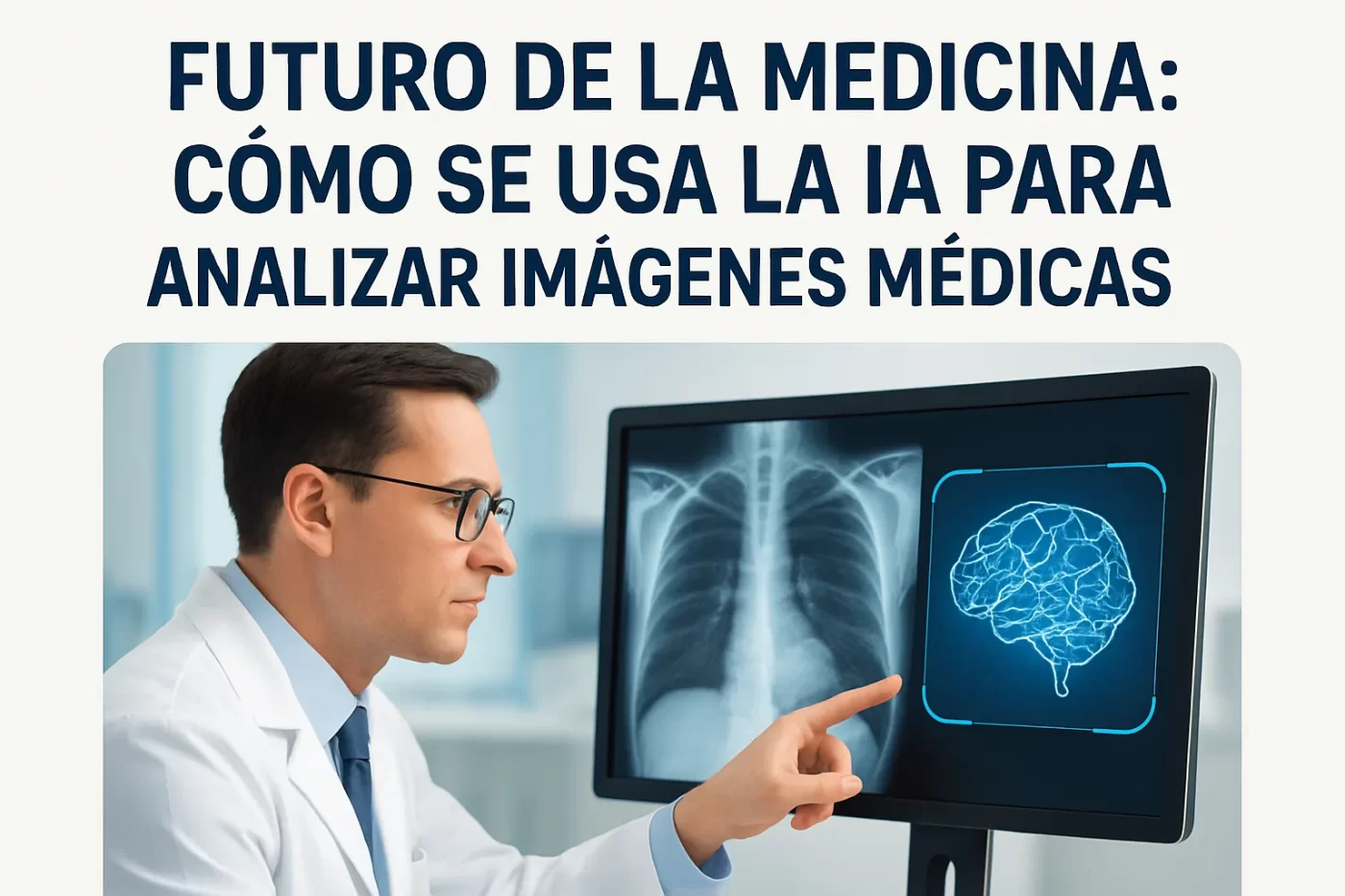 futuro de la medicina con Cómo se usa la IA para analizar imágenes médicas