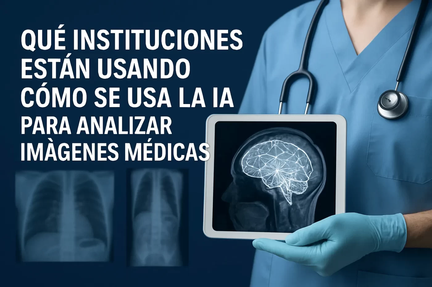 qué instituciones están usando Cómo se usa la IA para analizar imágenes médicas