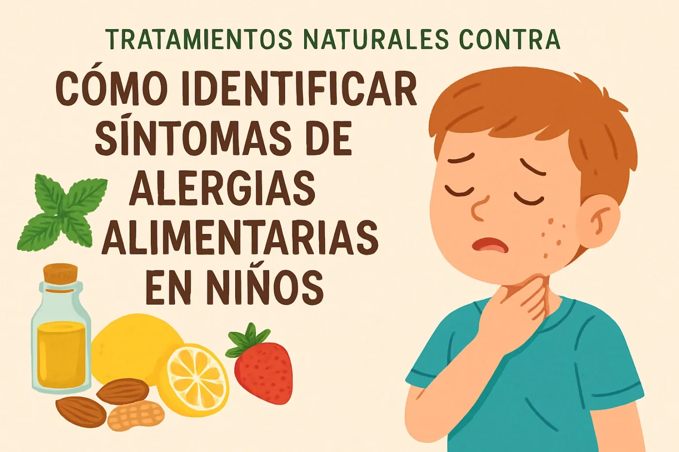tratamientos naturales contra Cómo identificar síntomas de alergias alimentarias en niños
