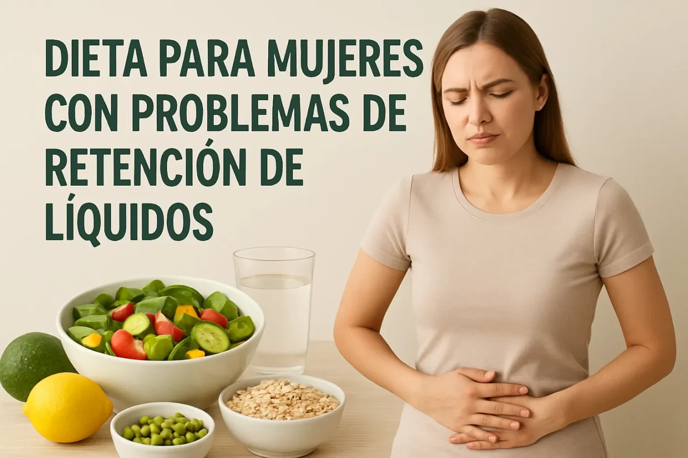 Dieta para mujeres con problemas de retención de líquidos