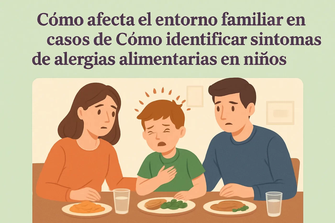 cómo afecta el entorno familiar en casos de Cómo identificar síntomas de alergias alimentarias en niños
