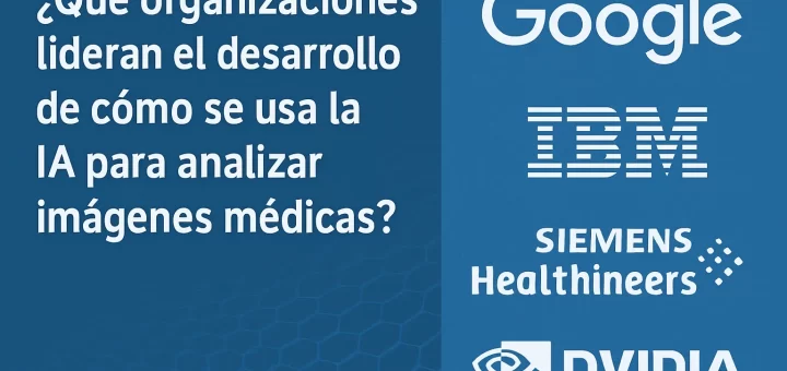 qué organizaciones lideran el desarrollo de Cómo se usa la IA para analizar imágenes médicas