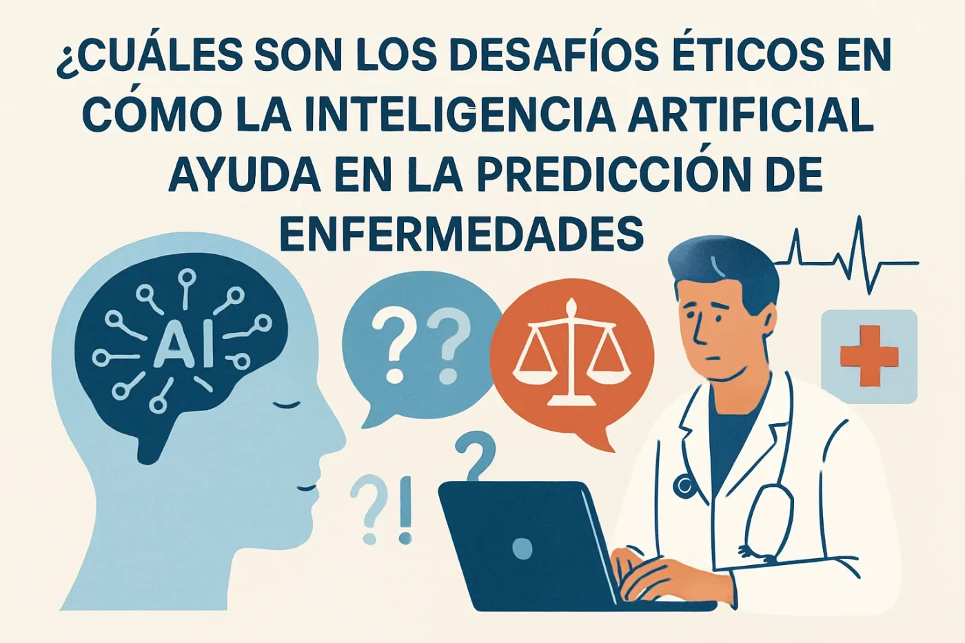 cuáles son los desafíos éticos en Cómo la inteligencia artificial ayuda en la predicción de enfermedades