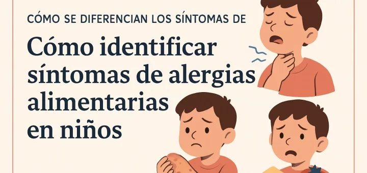 cómo se diferencian los síntomas de Cómo identificar síntomas de alergias alimentarias en niños
