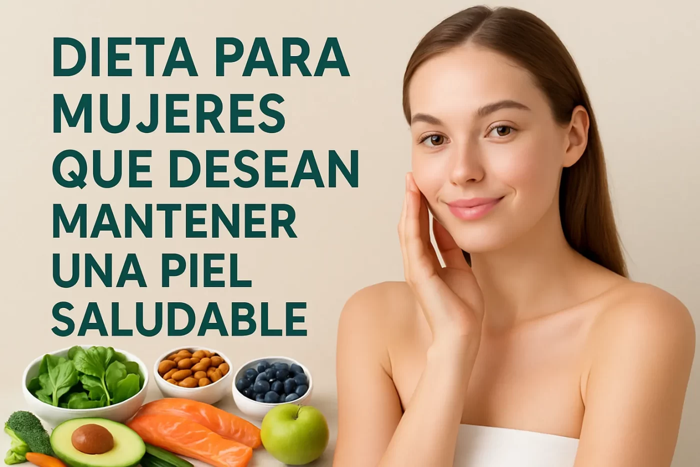 Dieta para mujeres que desean mantener una piel saludable