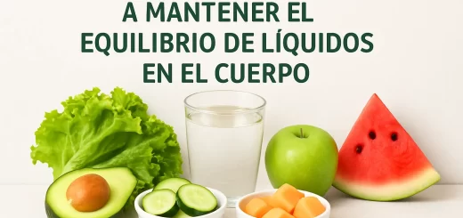 Alimentos que ayudan a mantener el equilibrio de líquidos en el cuerpo
