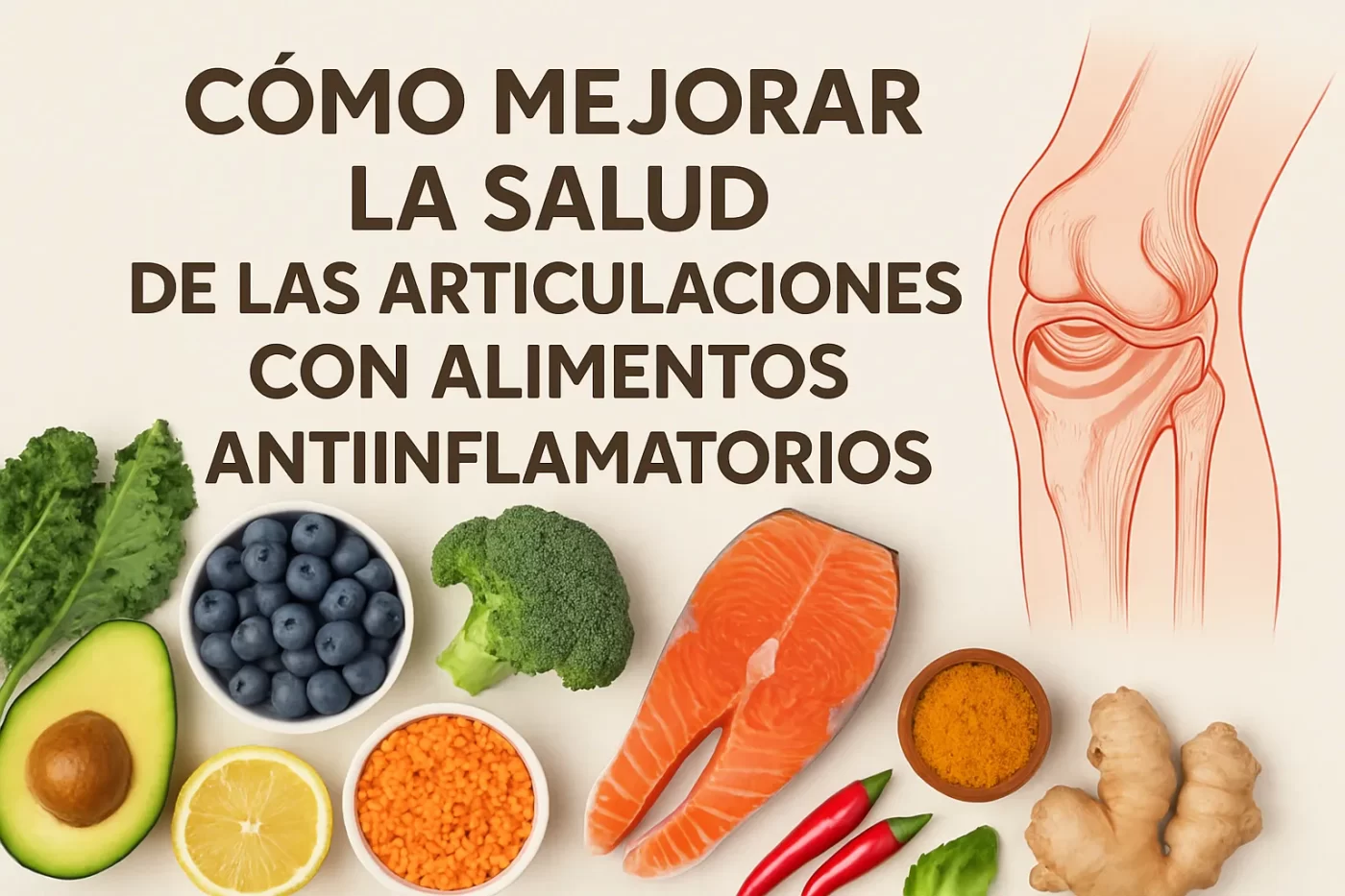 Cómo mejorar la salud de las articulaciones con alimentos antiinflamatorios