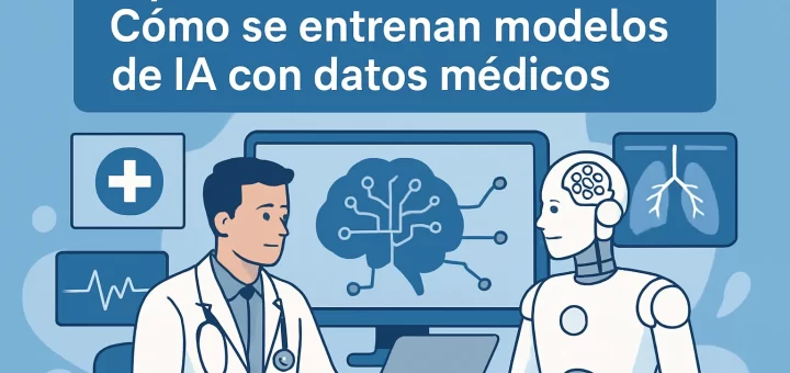 aplicaciones clínicas de Cómo se entrenan modelos de IA con datos médicos