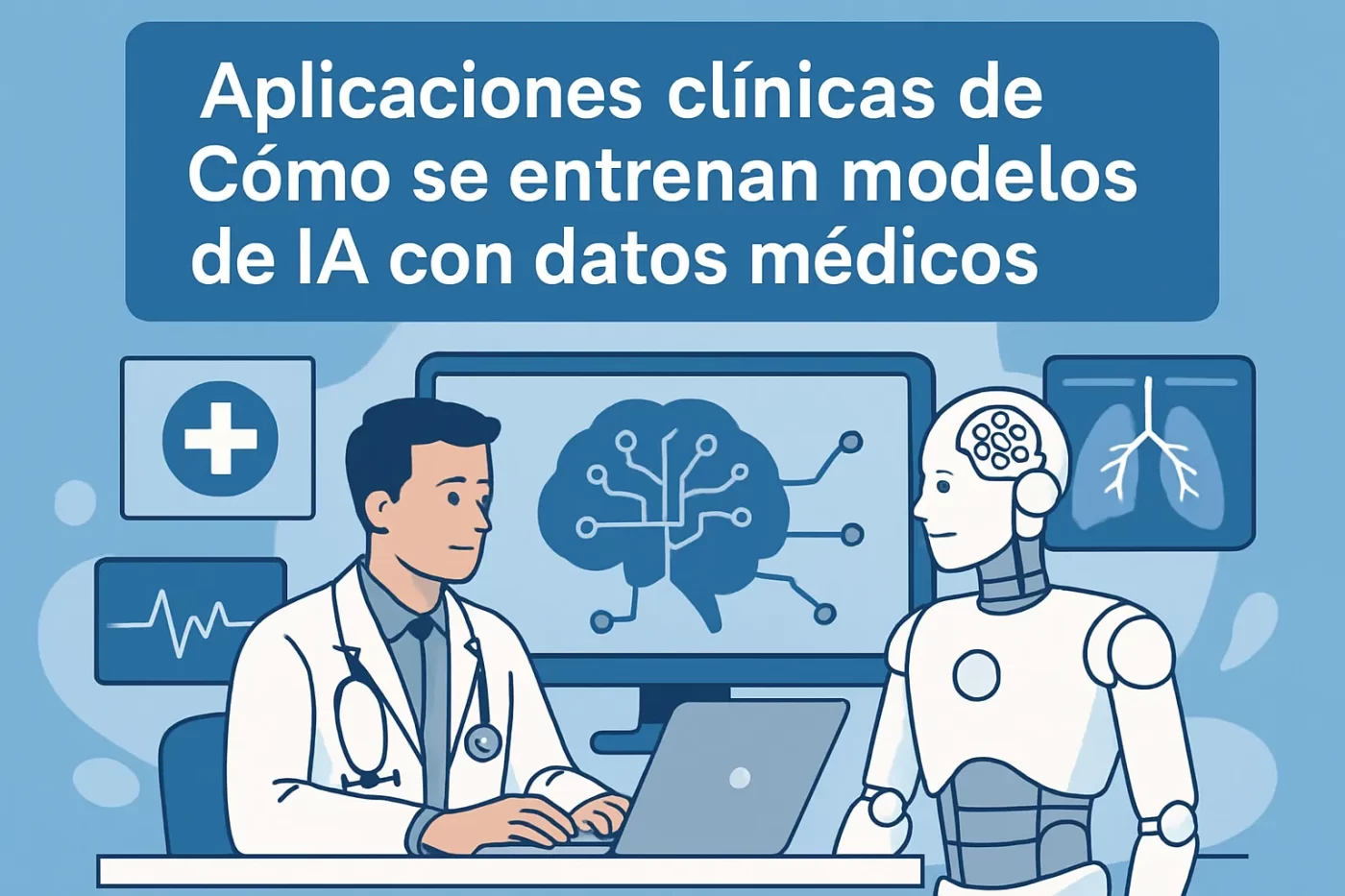 aplicaciones clínicas de Cómo se entrenan modelos de IA con datos médicos