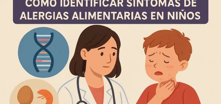 cuáles son los factores genéticos relacionados con Cómo identificar síntomas de alergias alimentarias en niños