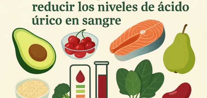 Alimentos que ayudan a reducir los niveles de ácido úrico en sangre