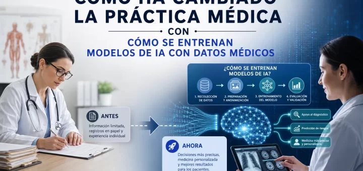 cómo ha cambiado la práctica médica con Cómo se entrenan modelos de IA con datos médicos