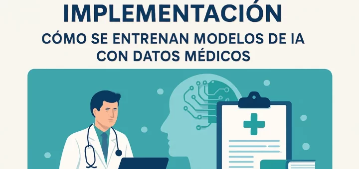 ejemplos reales de implementación de Cómo se entrenan modelos de IA con datos médicos
