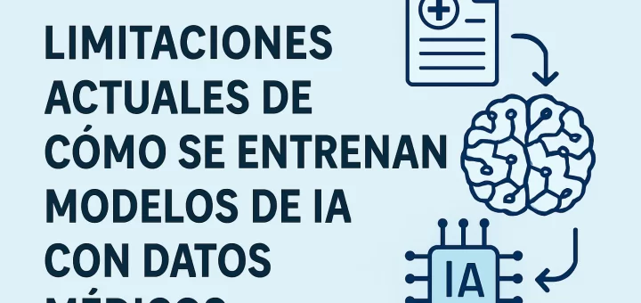 limitaciones actuales de Cómo se entrenan modelos de IA con datos médicos