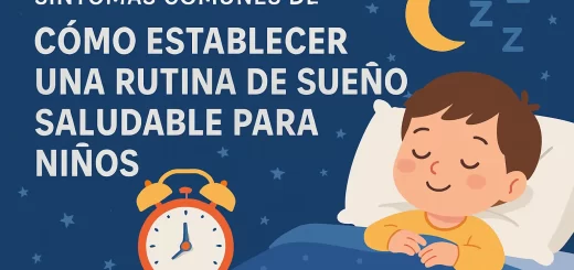 síntomas comunes de Cómo establecer una rutina de sueño saludable para niños