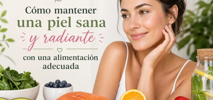 Cómo mantener una piel sana y radiante con una alimentación adecuada