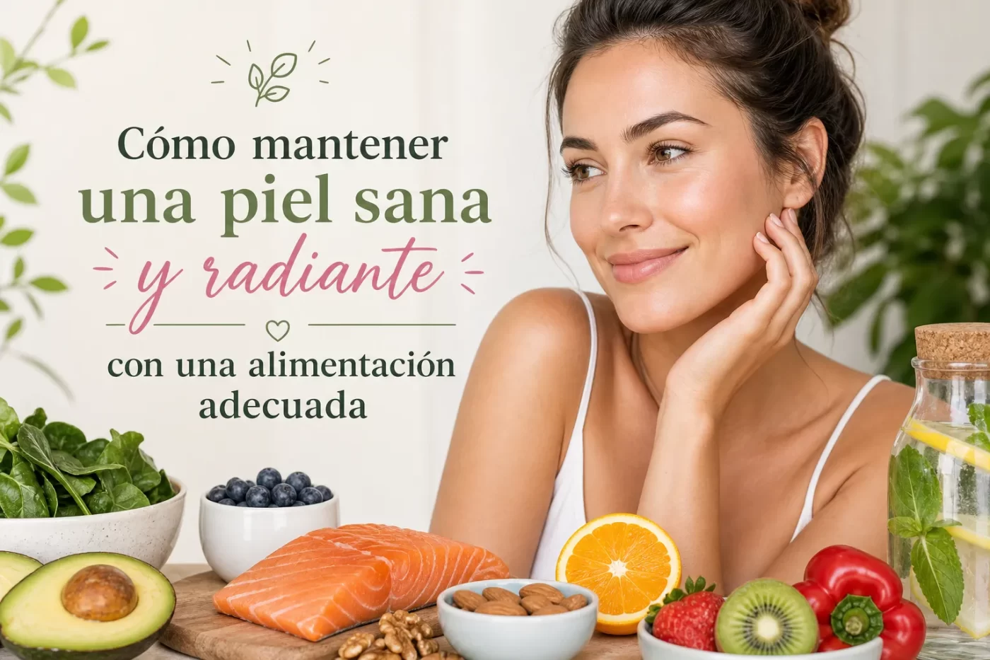 Cómo mantener una piel sana y radiante con una alimentación adecuada