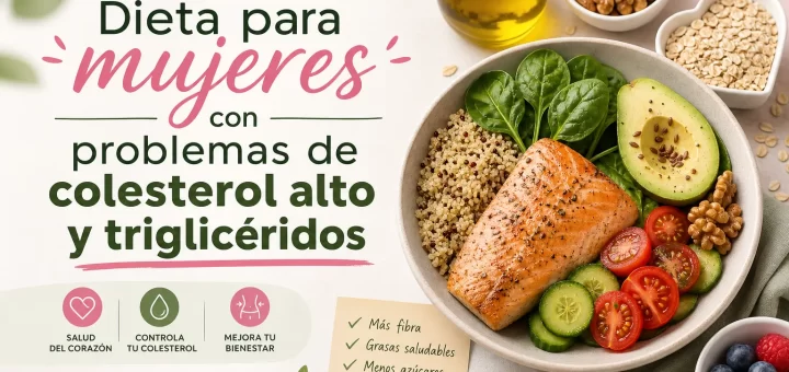 Dieta para mujeres con problemas de colesterol alto y triglicéridos