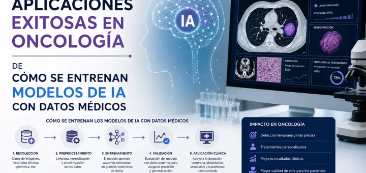 aplicaciones exitosas en oncología de Cómo se entrenan modelos de IA con datos médicos