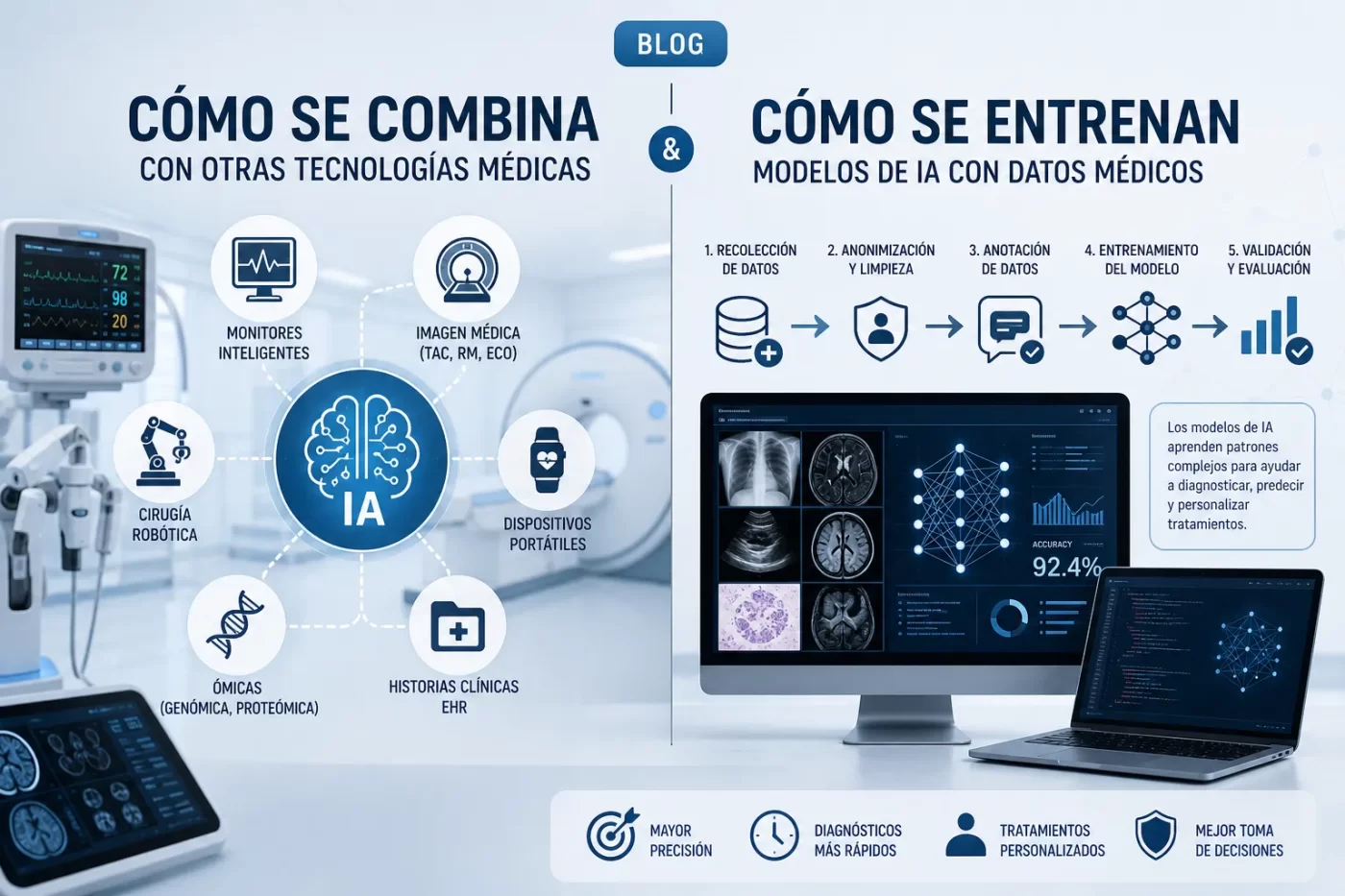 como-se-combina-con-otras-tecnologias-medicas-Como-se-entrenan-modelos-de-IA-con-datos-medicos | SoloSalud.net cómo se combina con otras tecnologías médicas Cómo se entrenan modelos de IA con datos médicos