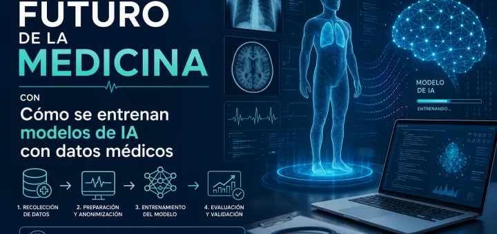 futuro de la medicina con Cómo se entrenan modelos de IA con datos médicos