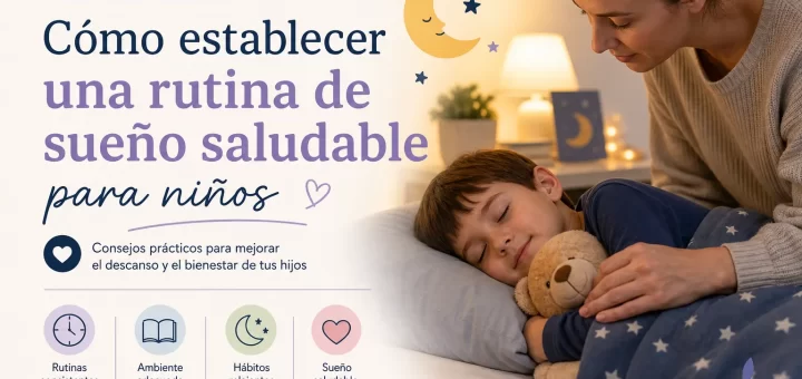 guía para padres sobre Cómo establecer una rutina de sueño saludable para niños
