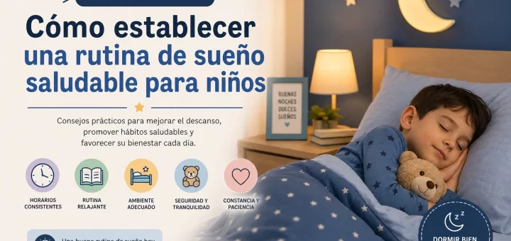 qué hacer ante Cómo establecer una rutina de sueño saludable para niños