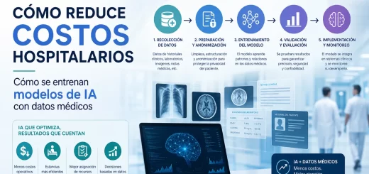 cómo reduce costos hospitalarios Cómo se entrenan modelos de IA con datos médicos