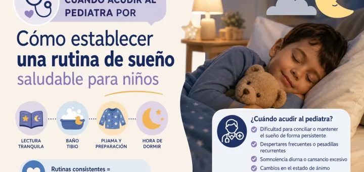 cuándo acudir al pediatra por Cómo establecer una rutina de sueño saludable para niños