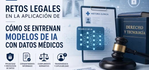 retos legales en la aplicación de Cómo se entrenan modelos de IA con datos médicos