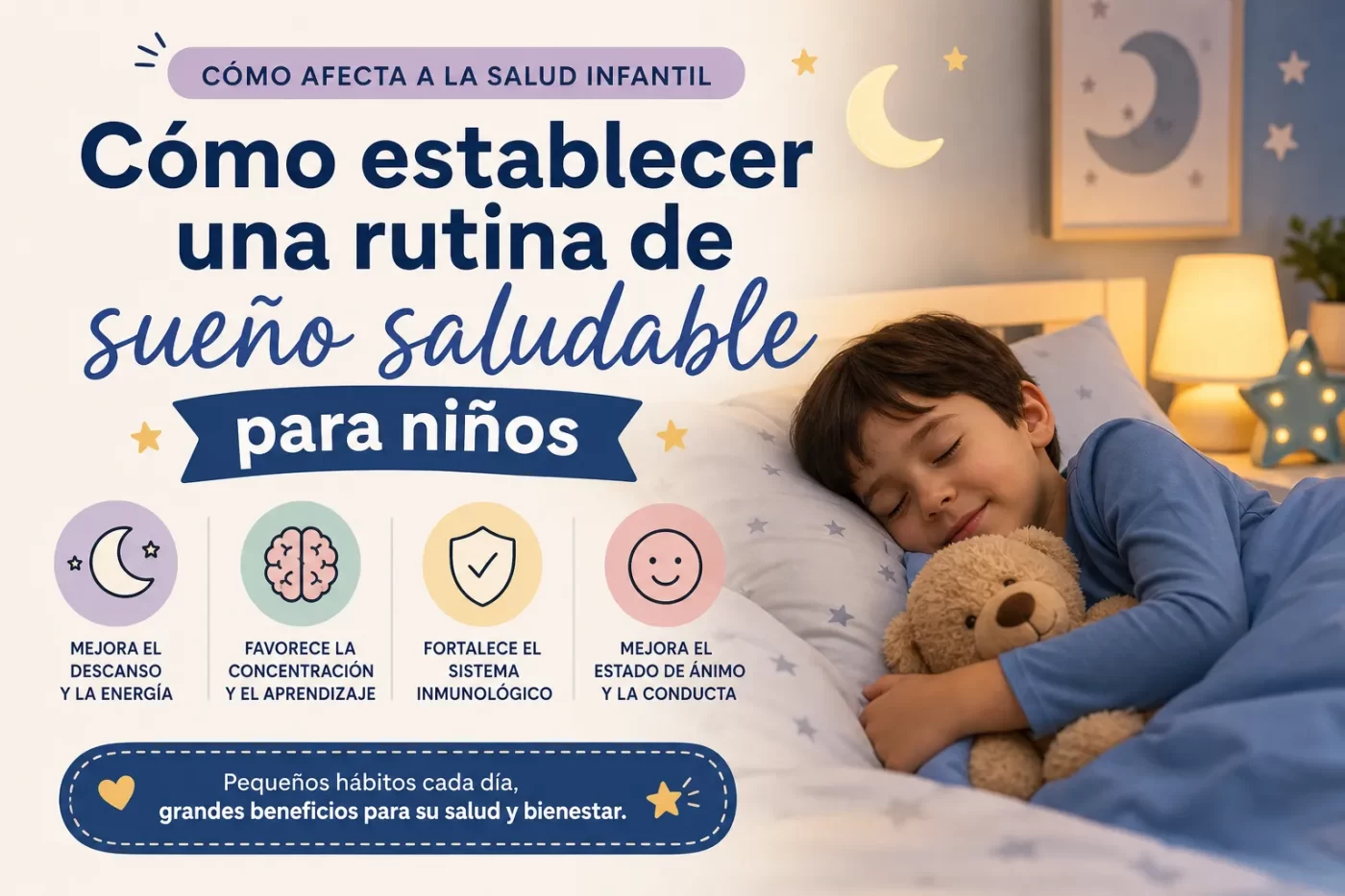 cómo afecta a la salud infantil Cómo establecer una rutina de sueño saludable para niños